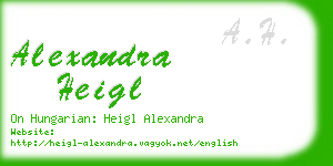 alexandra heigl business card